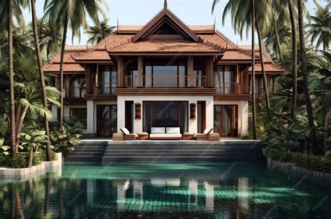 Villa piscine à débordement Bali jungle