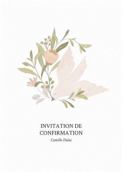 Carte faire-part confirmation design élégant (inspiration graphique)