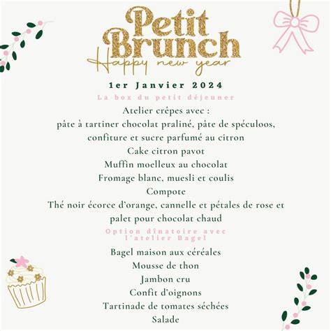 Brunch du premier janvier