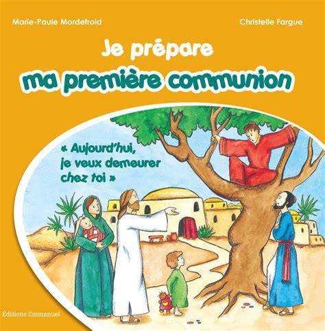 livre catéchisme première communion illustrations