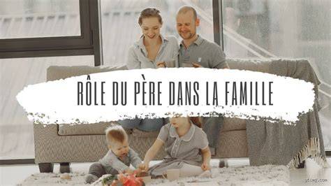 Famille française autour du père