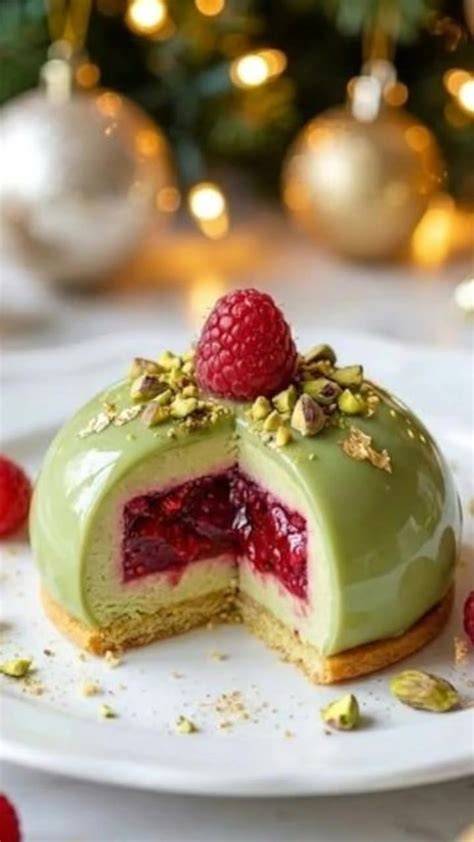 Entremets cœur framboise glaçage miroir
