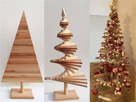 sapin de Noël en bois modulable