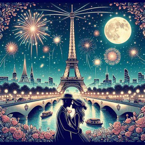 Couple romantique sous la tour Eiffel