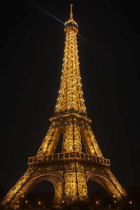 Tour Eiffel illuminée pour Saint-Valentin
