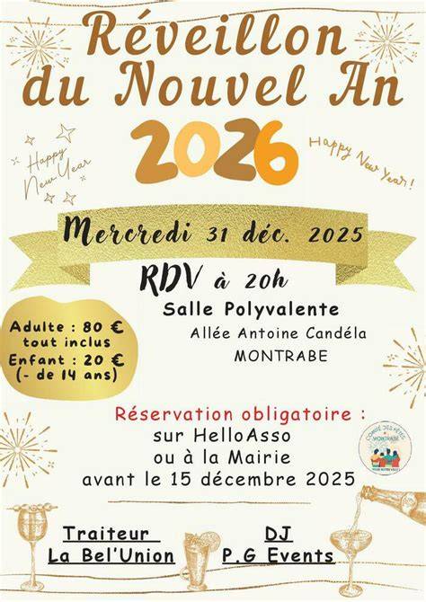 Réveillon du Nouvel An à Montrabé