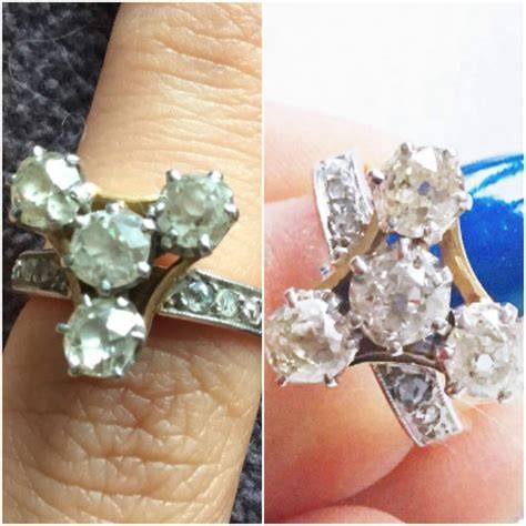 Nettoyage bague diamant poire chiffon doux
