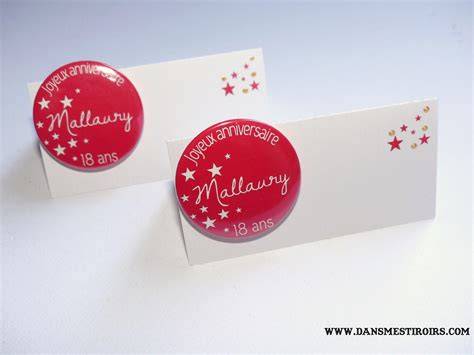 mini-toiles marque-places anniversaire