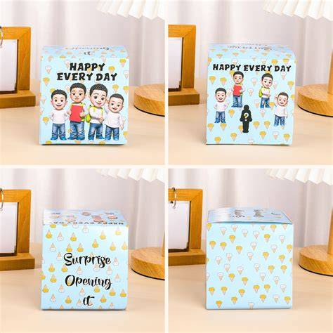 boîtes surprises marque-places anniversaire