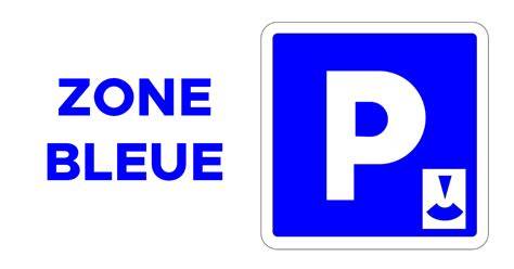 Panneau zone bleue jours fériés