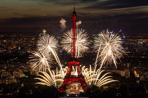 Feu d’artifice au-dessus de la tour Eiffel