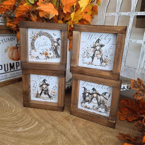 Mur de cadres Halloween farmhouse