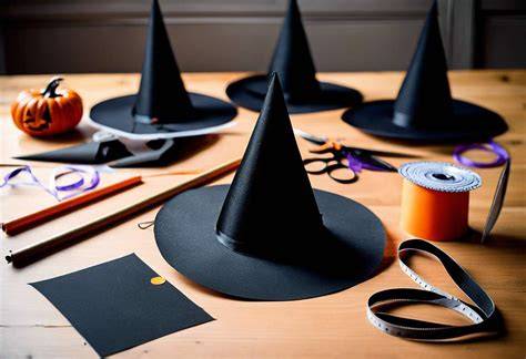 Chapeaux de sorcière suspendus Halloween