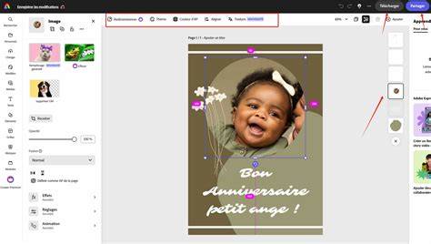 Étapes de création carte anniversaire vidéo
