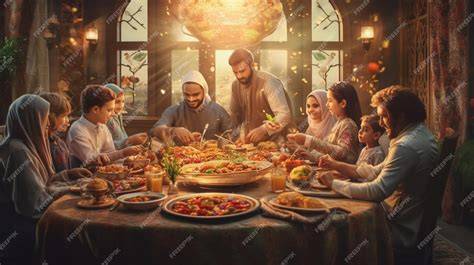Famille réunie dans une soukka décorée