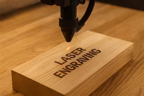 Gravure laser sur boîte train en bois