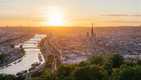 Panorama de Rouen depuis la côte Sainte-Catherine