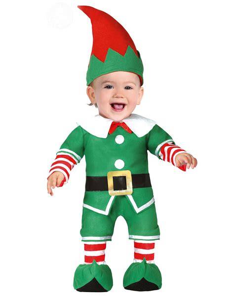bébé déguisé en petit lutin de Noël