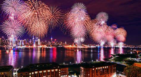 feu d’artifice 4 juillet nyc pont brooklyn