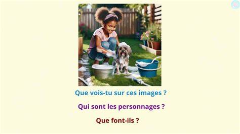 exemple de quatre images à décrire