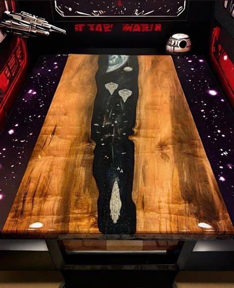 Table Star Wars noire beige marron