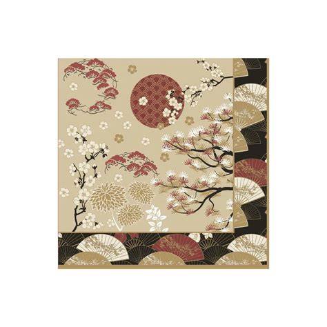 Table japonaise avec serviettes kimono