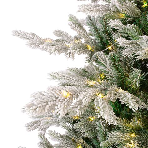 sapin de Noël enneigé illuminé LED