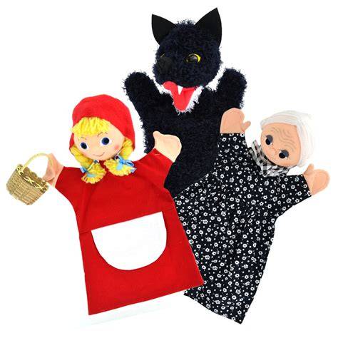 Trio grand-mère Chaperon rouge loup