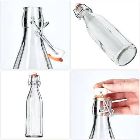 bouteille en verre avec bouchon lumineux