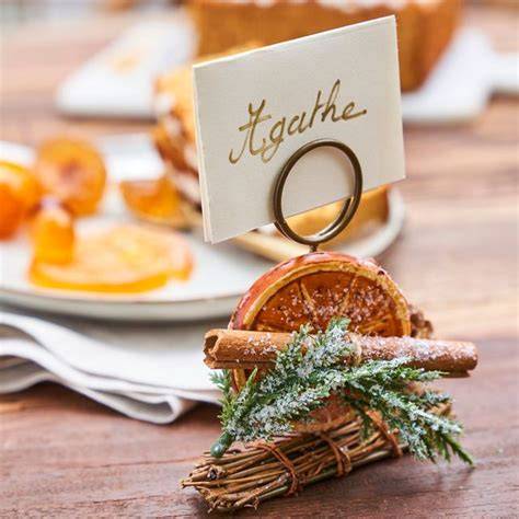 table de Noel marque-places design