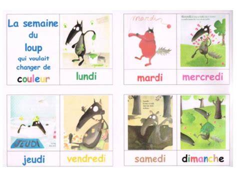 affiches loup jours de semaine