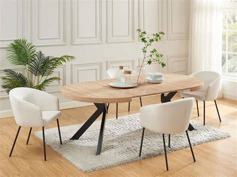 Table extensible Natho et chaise Naby en stock