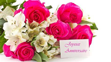 Carte anniversaire fleurie pour Juliette