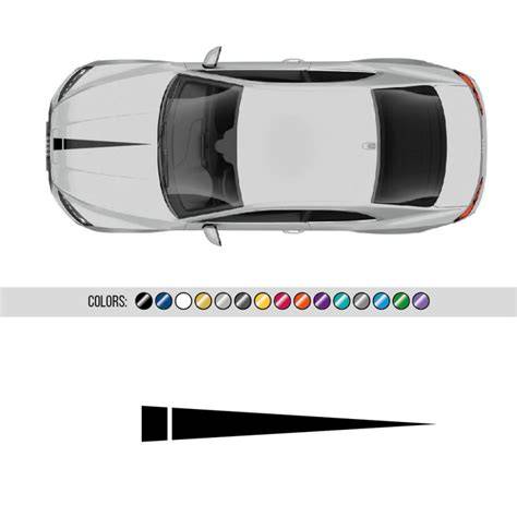 capot voiture bandes sportives racing