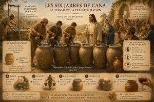 Jarres de Cana et transformation eau en vin