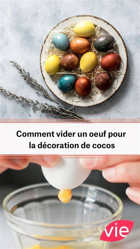 Vider un œuf pour décoration de Pâques