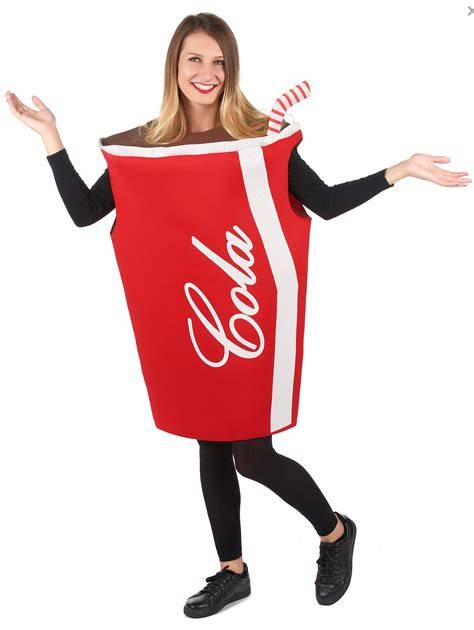 Personne portant un déguisement canette cola