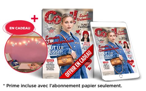 Abonnement magazine avec cadeau offert