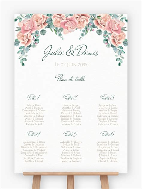 Plan de table feuilles de bananier mariage