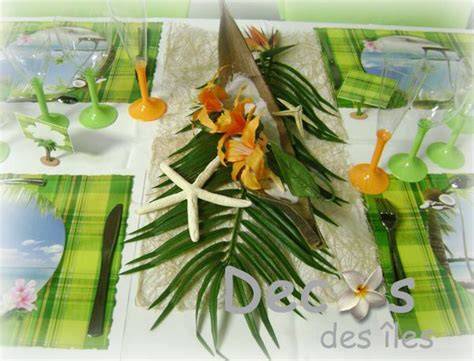 Table mariage antillais madras tropical