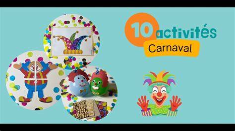 Exemples d'activités créatives pour le carnaval