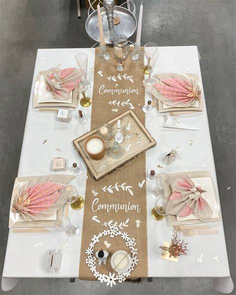 table de communion avec dragées