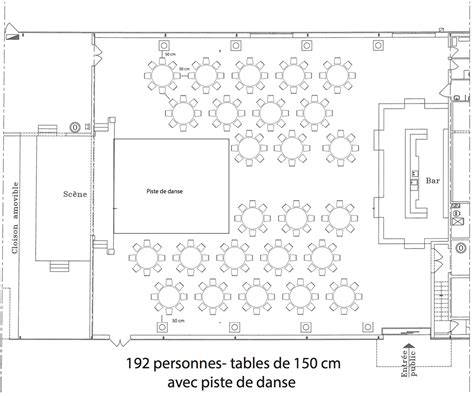plan de salle mariage vue aérienne