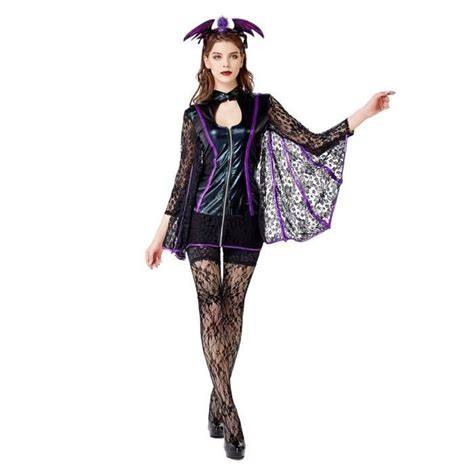 Look Halloween noir dentelle cuir