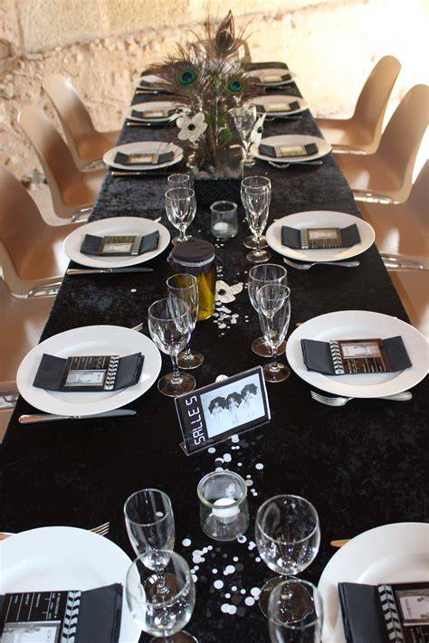 Décoration de table mariage papillons argent