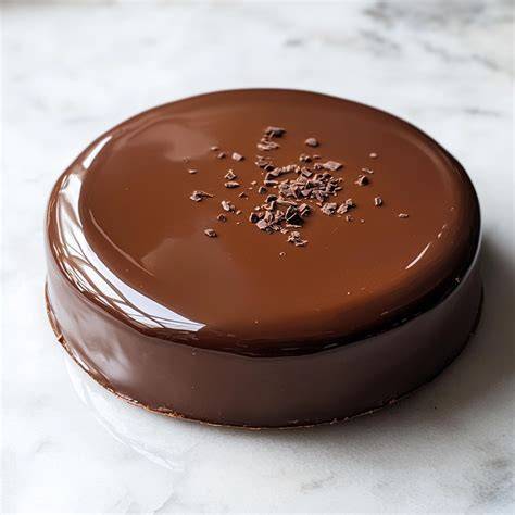 glaçage miroir chocolat en cours