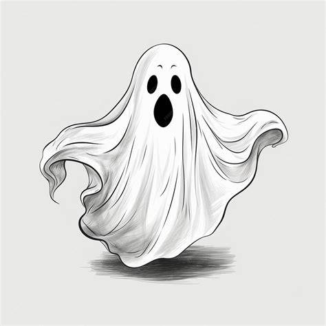 Visage de fantôme peint sur drap