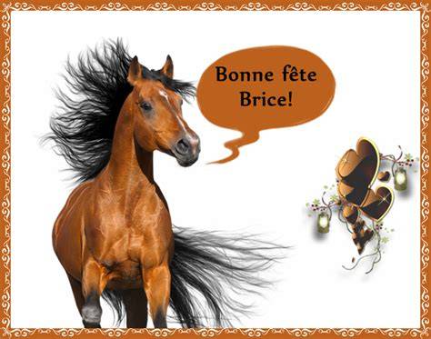 Image bonne fête Brice colorée