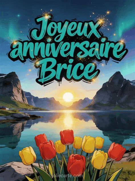 Carte humoristique joyeux anniversaire Brice