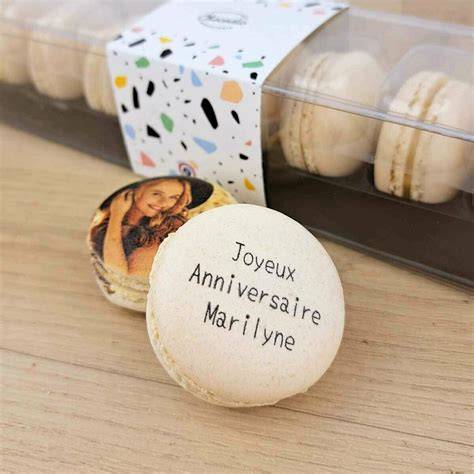 macarons toppers personnalises